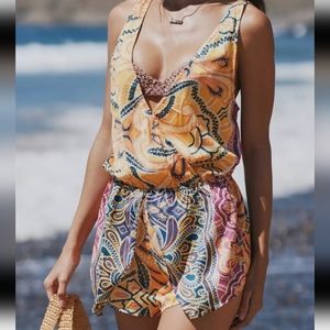 Anthropologie Sensual Romper - New Women | Color: Orange | Size:M